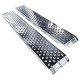 VOUNOT 2X Auffahrrampe 400kg Verzinkter Stahl, rutschfest Laderampe für Motorrad, Anhänger,...