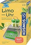 KOSMOS 658090 Limo-Uhr, Erzeuge Strom aus Limonade, Uhr mit Batterie selbst Bauen, Experimentierset...