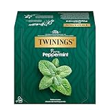 Twinings Pfefferminztee PURE PEPPERMINT - Pfefferminze Kräutertee im Beutel erfrischend & intensiv,...