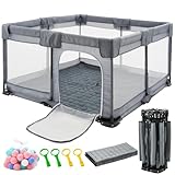 Faltbarer Baby-Laufstall, 127x127cm faltbarer Laufstall für Babys und Kleinkinder, faltbares...