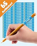 LabelTiger® Personalisierte Namensaufkleber für Kinder in der Schule - 65 Stück, Ideale Aufkleber...