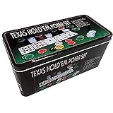 AK Sport 603013 Texas Hold‘em Poker Set, Schwarz