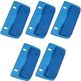 Wedo 67812 Taschenlocher (aus Kunststoff zum Abheften für 8 cm Lochung, mit 12 cm Skala) (Blau 5er...