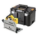 Dewalt 1.300 Watt Tauchkreissäge DWS520KT (für Führungsschienen, max. Schnitttiefe 59 mm, mit...