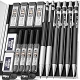 Nicpro 6 Stück Druckbleistifte Set mit Etui, Metall Mechanische Bleistifte 0,3, 0,5, 0,7, 0,9 & 2...