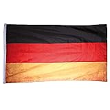 Murago - Deutschland Vintage Fahne ca. 150x90cm mit Metallösen - deutsche Flagge 90 x 150 cm...