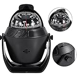 Ejoyous Bootskompass, Auto Boot Marine Kompass Elektronische Navigation LED Licht