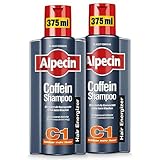 Alpecin Coffein-Shampoo C1, 2 x 375 ml - Haarwachstum stimulierendes Haarshampoo gegen erblich...