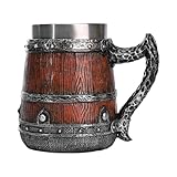 Taverne-Tasse, Mittelalterliche Tasse | Mittelalterliche Doppelwandige Tasse, Edelstahlbecher mit...