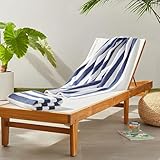Amazon Basics Pool und Strandtuch, 100 % Baumwolle, Frottee, Cabana-Streifen, weich und saugfähig,...