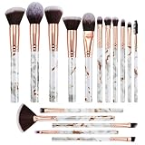 Pinselset Makeup DUAIU 16 Stück Professionelle Pinsel Set Marmor Gesicht Make Up Pudercreme Puder...