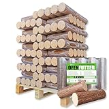Holzbriketts Nestro 300kg Hartholz Briketts Kamin Ofen Brikett Brennholz Heizbriketts aus Buche...