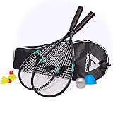 Apollo Speed Badminton Set | Schläger in versch. Farben | Federball | Squash Schläger | Tasche und...
