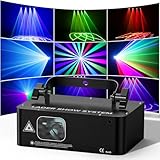 RGB Animiertes Discolicht Partylicht, LED Bühnenprojektionslicht mit DMX 10CH Großwinkelscan...