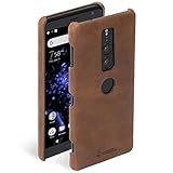 Krusell® Sony Xperia XZ2 Premium Hülle Leder „Sunne Cover“ Handyhülle Schutzhülle...