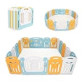 CCLIFE Laufgitter Laufstall Baby Absperrgitter klappbar Faltbar Groß Krabbelgitter kunststoff...