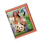 3D Live Life Wild Smile Scheckbuchhülle, 10 cm, Mehrfarbig (Multicolore)