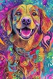 Diamond Painting Hund Diamond Painting Erwachsene Tier Kreativ Set für Erwachsene und Kinder, 5D...