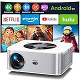 Beamer 【Android TV】 HORLAT 28000 Lumen Beamer 4K Heimkino, WiFi 6 Bluetooth Beamer Outdoor,...