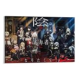 Anime-Poster, Motiv: 'The Eminence in Shadow', Kunstposter, Leinwand, Gemälde, Dekor, Wanddruck,...