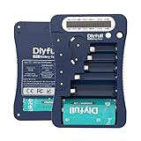 Dlyfull LCD Universal Batterietester für AA AAA C D 9V Digitaler Testgerät für CR123A CR2 CRV3...