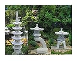 3 Stück. Pagode + Yukimi + Rankei S japanische Steinlaterne Garten Laterne