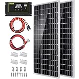 Topsolar 200W Solarpanel Monokristallines Silizium Solarzelle Photovoltaik Solarladegerät eignet...