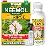 GREEN GUARDIA Neemöl Pflanzenpflege – mit Emulgator, 250ml Konzentrat für Garten- &...