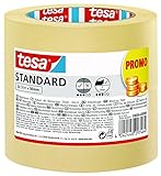 tesa Malerband Standard - 2er Pack - Malerabdeckband mit starker Haftung zum Abkleben bei...