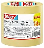 tesa Malerband Standard - 2er Pack - Malerabdeckband mit starker Haftung zum Abkleben bei...