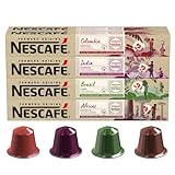 Nescafé Farmers Origins Kaffeekapseln Probierset (4 Varianten), 80 Kapseln, (8 x 10) -...