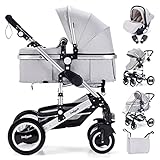 Daliya® Bambimo 3in1 Kinderwagen Kombikinderwagen Riesenset 15-Teilig incl. Babywanne, Buggy,...