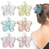 6 Stück Egg Flower Clip, Flower Hair Clip für Dickes Haar für Frauen Mädchen Haarstyling...