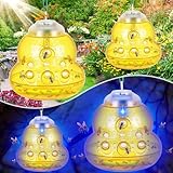 Pestvanish Solar Wespenfalle mit blauem LED-Licht, ungiftig, wiederverwendbar, Hornisse & Gelber...