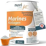 NUVILINE Fit | Marine Kollagen & Morosil Schlankheits-Schönheit | Rote-Beeren-Pulver Ohne...