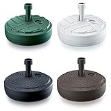 Sonnenschirmständer Schirmständer Ständer Schirmhalter Rund Rattanoptik oder Board Design 10 L 4...
