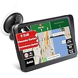 GPS Navi Navigation für Auto LKW PKW Aonerex 9 Zoll 16GB Navigationsgerät mit Sonnenschirm POI...