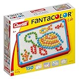 Quercetti FantaColor Tab, 150 Kugeln Ø10 mm, Montessori Spielzeug ab 4 Jahre, Sensorik Spielzeug,...