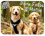 Mauspad mit Foto personalisiert Bedrucken (23,5 x 19,6 cm) Mousepad gestalten mit Bild bedruckt...