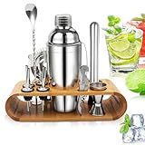 Cocktail Set, Stainless Steel Cocktail Shaker Bar Set, 750ML Bar Tool Set, 12-Teiliges Edelstahl...