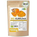 Bio Kurkuma Pulver I Kurkuma Pulver Bio I Kurkumapulver aus kontrolliert biologischem Anbau I...