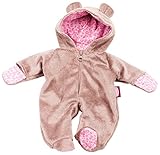 Götz 3402668 Onesie Teddy - Einteiliger Overall Puppenbekleidung Gr. S - 1-teiliges Bekleidungs-...