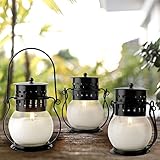 Citronella Kerzen, 3 Stücke Outdoor Anti Mücken Kerze Natürliches Sojawachs, Retro Dekor und...