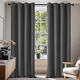 Deconovo Verdunklungsvorhänge Gardinen 2er Set H175 x B140 cm Vorhänge Blickdicht Wohnzimmer...