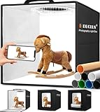 DUCLUS Fotobox zum Fotografieren, 30x30 cm Photobox zum Produktfotografie, Faltbare Mini Fotostudio...