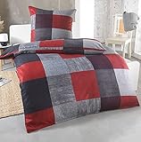 DreamHome Warme Winter Mikrofaser Termo Fleece Bettwäsche 135x200 155x220 200x200 für die...