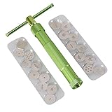 Vicloon Tonpressen Clay Handwerk, Edelstahl Zuckerpaste Extruder, Fondant Presse mit 20 Formen,...
