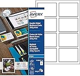 AVERY Zweckform C32015-25 Premium Visitenkarten, blanko (200 Stück, 260g, 85x54 mm, beidseitig...