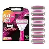Wilkinson Sword Intuition Quattro Smooth Shave Rasierklingen, Damenrasur, Hauch von Aloe vera,...