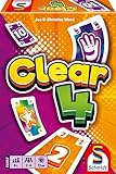 Schmidt Spiele 49473 Clear 4, Kartenspiel, Klein und Fein Serie